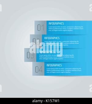 Inforgraphics moderne modèle pour des modèles de site web, bannières, dessins et modèles Illustration de Vecteur