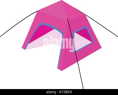 Tente randonnée, icône de style 3D isométrique Illustration de Vecteur