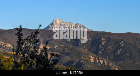 Le mont Athos - Agio Oros , la Grèce. Banque D'Images