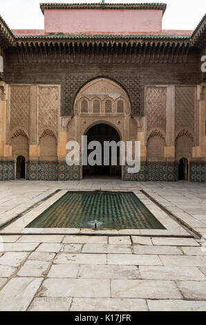 Cour intérieure Musée de Marrakech Banque D'Images