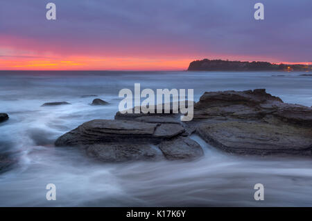 Seascape de Collaroy vers Loog Reef Pointe, Plages du Nord, Sydney, NSW, Australie Banque D'Images