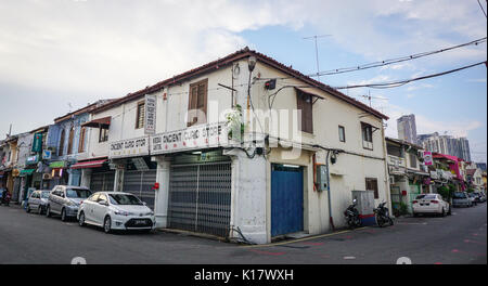 Malacca, Malaisie - 18 août, 2014. Vieille ville de Melaka (Malacca), Malaisie. Ce centre historique a été classé au Patrimoine Mondial de l'UNESCO Banque D'Images