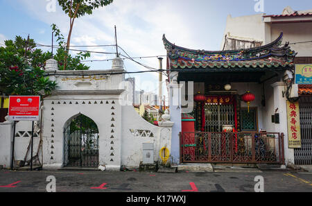 Malacca, Malaisie - 18 août, 2014. Un temple chinois à Malacca (Melaka), Malaisie. Ce centre historique de la ville a été répertorié comme un UNESCO World Herita Banque D'Images