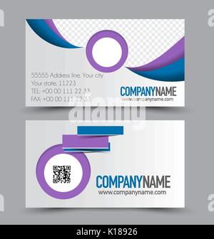 Carte de visite modèle de conception de l'entreprise corporate style. vector illustration. Illustration de Vecteur