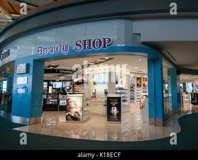 La beauté d'une boutique à l'Aéroport International de Vancouver, au Canada, en Amérique du Nord Banque D'Images