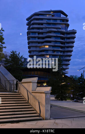 Marco polo tower, hafencity, Hambourg, Allemagne Banque D'Images