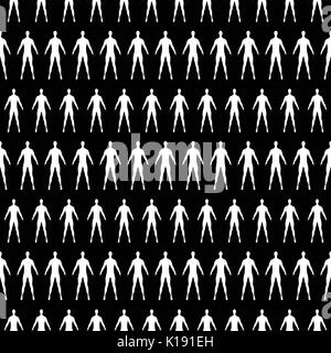 Modèle transparent avec les droits de l'ossature. vector Illustration de Vecteur