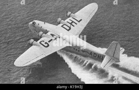 Une photographie de 1934 de l'un des 28 nouveaux avions de la "Flying Boat" (Empire flying bateaux) nommé le Canopus Banque D'Images