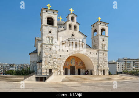 Cathédrale de la résurrection du Christ à Podgorica, Monténégro, monument Banque D'Images