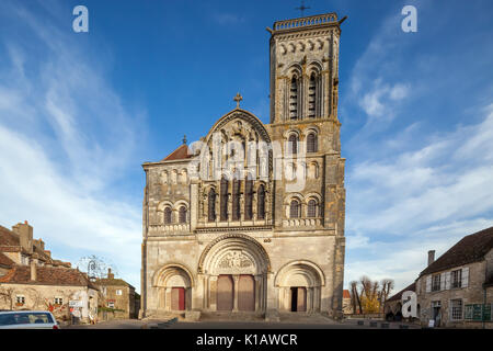 Basilique de Vézelay entrée principale Banque D'Images