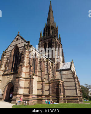 L'Angleterre, Nottinghamshire - Clumber Park, National Trust grand domaine ouvert au public. Chapelle de Sainte Marie la Vierge. Banque D'Images