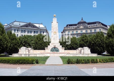 Le monument commémoratif de guerre soviétique dans la place de la liberté, Budapest, Hongrie Banque D'Images