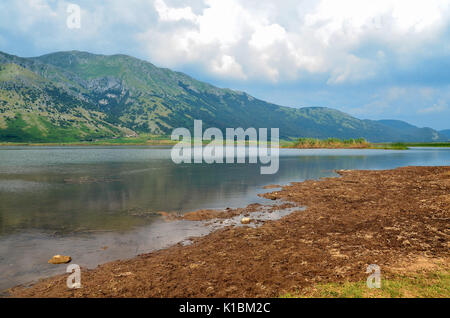 Le matese Lake dans le parc régional Parco del matese, Campanie, Molise, Italie, europe, San Gregorio matese. Banque D'Images