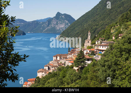 Albogasio, Lac de Lugano, Côme, Lombardie, Italie Province. Banque D'Images