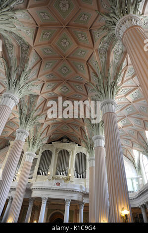 Orgue et plafond de Nikolaikirche, Leipzig. Banque D'Images