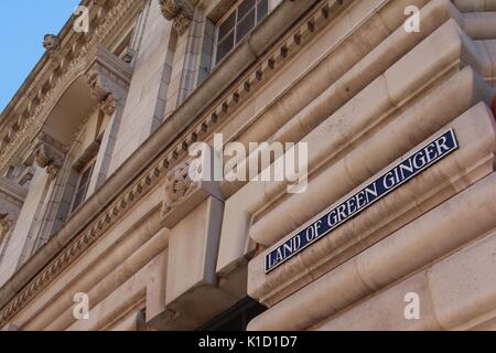 Terre de gingembre vert, Hull, dans le Yorkshire, UK, Ville de culture Banque D'Images