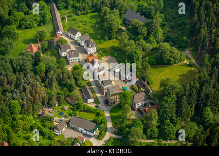 Musée en plein air de Hagen, Mäckingerbach, Landscape Association Westfalen Lippe, Hagen, Ruhr, Rhénanie du Nord-Westphalie, Allemagne Banque D'Images