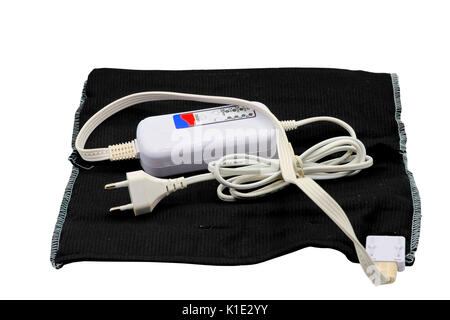 Coussin chauffant isolé sur fond blanc, ce y compris clipping path Banque D'Images