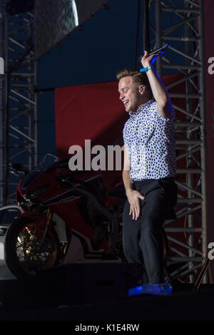 Olly Murs au Sud Carfest Overton, Hampshire Angleterre 25 août 2017 Carfest Houlbrook Jim Crédit Sud/ Alamy Banque D'Images