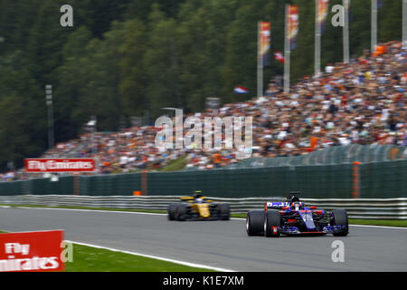 Sport Automobile : Championnat du Monde de Formule 1 de la FIA 2017, Grand Prix de Belgique, # 26 Daniil Kvyat (RUS, Scuderia Toro Rosso), 26.08.2017. | conditions dans le monde entier : dpa Crédit photo alliance/Alamy Live News Banque D'Images