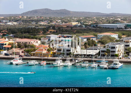 Kralendijk, Bonaire, Antilles néerlandaises sous le vent. Banque D'Images