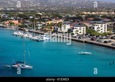 Kralendijk, Bonaire, Antilles néerlandaises sous le vent. Banque D'Images