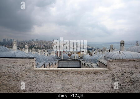 ISTANBUL, TURQUIE - 08 août 2017 : La Mosquée de Suleymaniye Camii en turc, le deuxième plus grand de Suleymaniye mosque in Istanbul et l'un des meilleurs de Banque D'Images