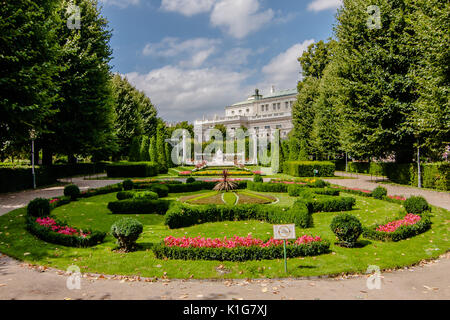 Volksgarten, un jardin public dans le centre historique de Vienne Banque D'Images