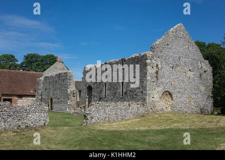 L'Angleterre, dans le Hampshire, Bishops Waltham, Palace Banque D'Images