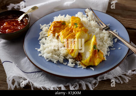 Curry de Poisson Keralan Banque D'Images