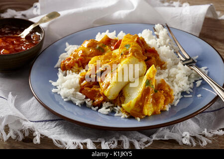 Curry de Poisson Keralan Banque D'Images