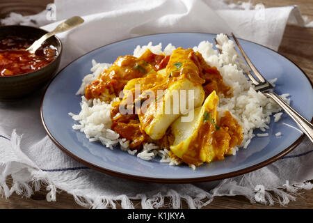 Curry de Poisson Keralan Banque D'Images