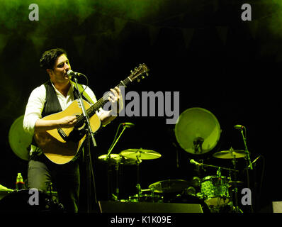 Marcus Mumford Mumford Sons Perform 2011 Coachella Music Festival Mars 16,2011 Indio. Banque D'Images