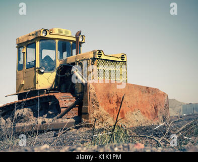 Rusty bulldozer Banque D'Images
