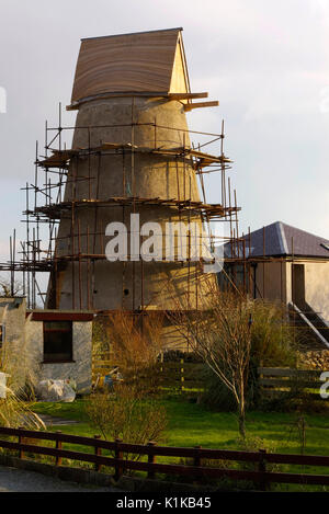 Llynnon Windmill, Llanddeusant, Anglesey, pays de Galles du Nord, Royaume-Uni. Banque D'Images