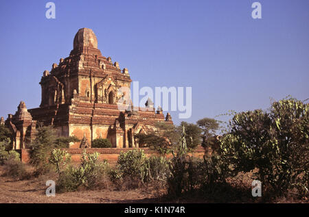Temple Htilominlo, Pagan (Bagan), la Birmanie (Myanmar) Banque D'Images