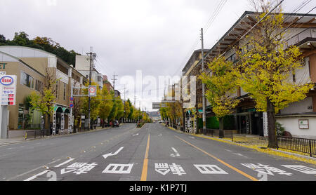 Kyoto, Japon - Nov 28, 2016. Vue sur rue au centre-ville de Kyoto, au Japon. Kyoto est également connu sous le nom de mille ans. Banque D'Images