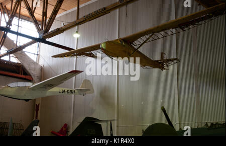 À l'aéronef de l'aviation, Museu Sola Stavanger, Norvège Banque D'Images