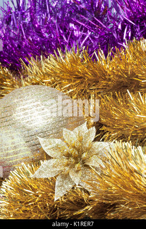 Close up voir l'arrangement de Noël. Disposition verticale Banque D'Images