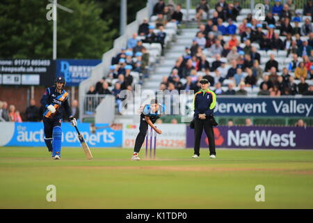 Patrick Brown, de la sauce Worcestershire Rapids pendant la Natwest T20 Blast Groupe Nord match v Derbyshire Falcons Banque D'Images