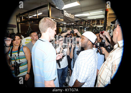 Le rappeur Curtis Jackson aka 50 cent sport boxe mayweather april 24,2012,las vegas nevada. Banque D'Images