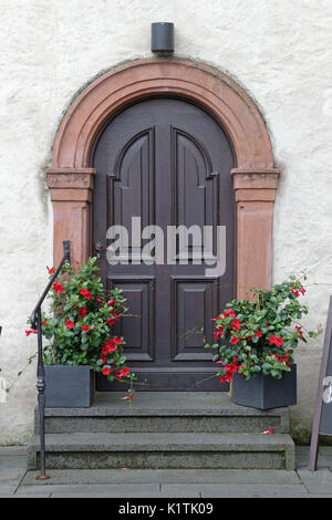 Porte d'entrée, Beilstein, Moselle, Rhénanie-Palatinat, Allemagne Banque D'Images
