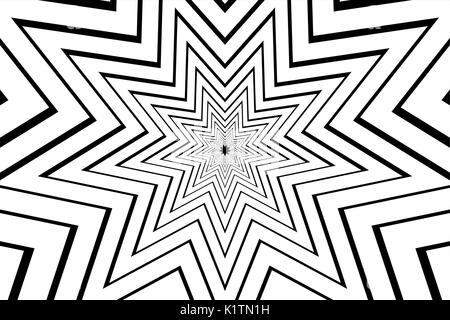 L'étoile neuf modèle vecteur abstrait noir Illustration de Vecteur