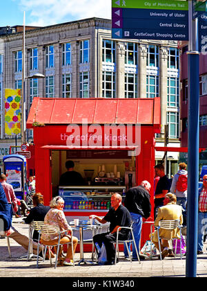 L'Irlande du Nord Belfast city centre coffee shop Banque D'Images