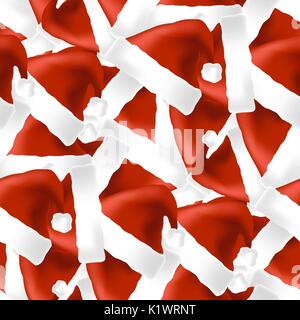 Motif transparent Red Hat Illustration de Vecteur