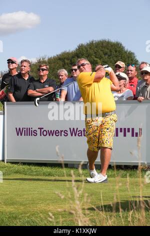 Farso, Danemark - août 23, 2017 : la légende joueur de golf John Daly fait pendant au Danemark en tournoi, le Danemark farso Banque D'Images