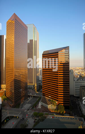 Vue de l'hôtel Westin Bonaventure Hotel de gratte-ciel dans le centre-ville de Los Angeles, California, United States Banque D'Images