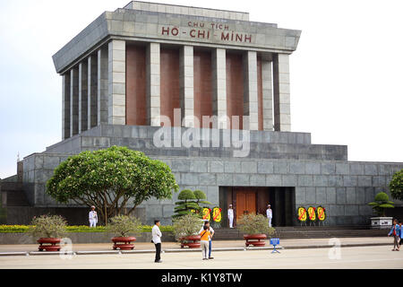 Le mausolée de Ho Chi Minh à Hanoi, Vietnam Banque D'Images