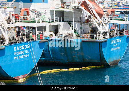 Kassos Monrovia IMO 9382164 pétrolier amarré à Gibraltar Banque D'Images