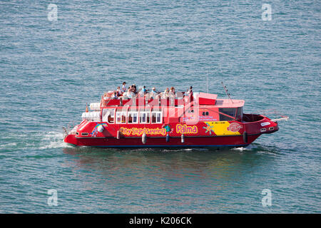 Hop On Hop Off Tour de bateau de Palma de Majorque Banque D'Images